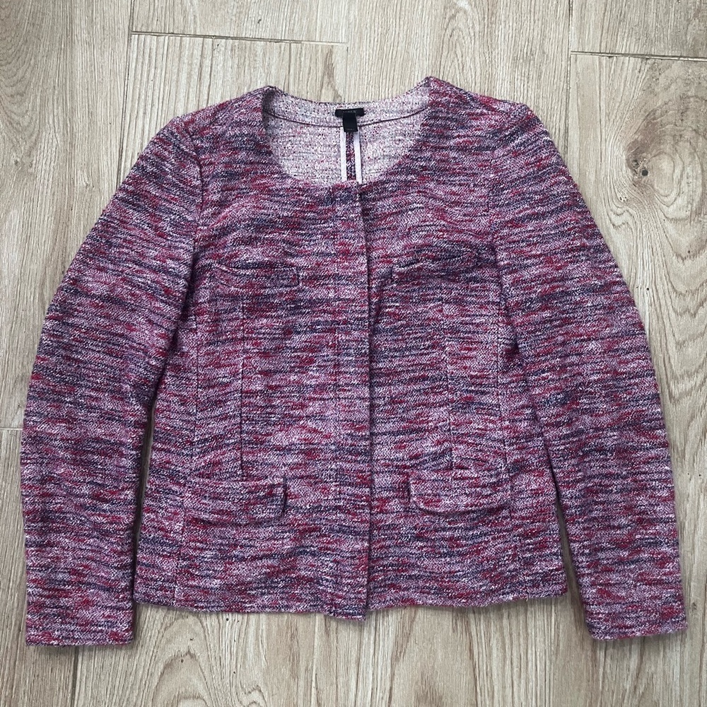J.Crew Micro Tweed Poppy Jacket - Picture 3 of 6